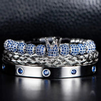 Blue Crystal Bracelet Set