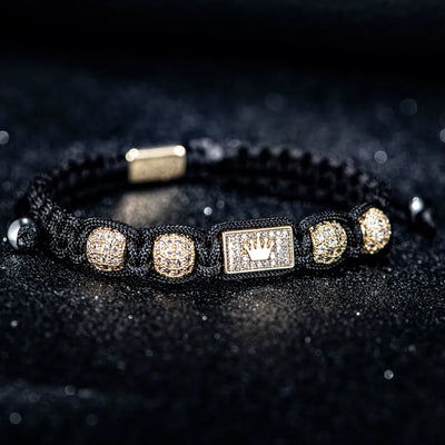 Black Crown Bracelet - Oro
