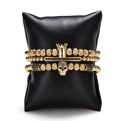 Rebel King Bracelet Set - Oro